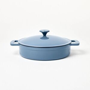 3.5qt Enamel Braiser Blue - Figmint